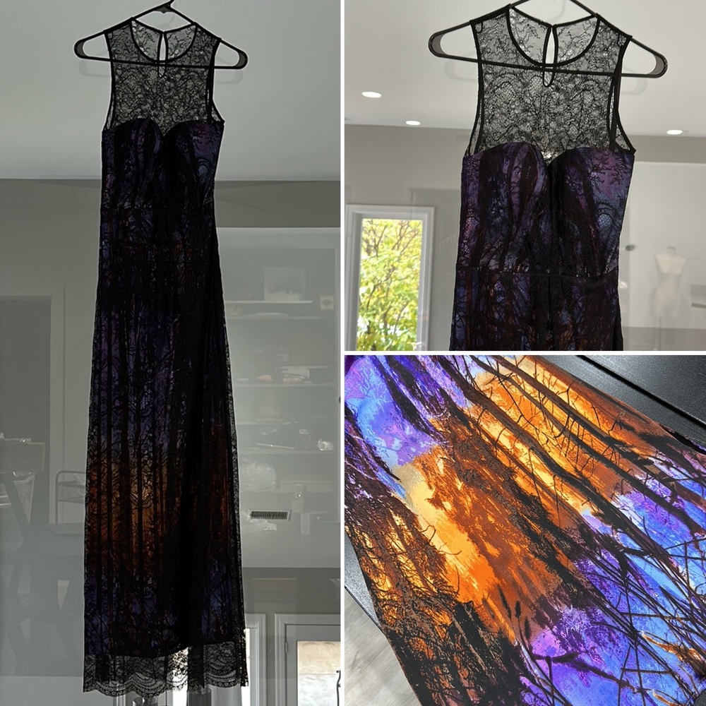 Bebe Lace Overlay Maxi Dress - 4 - Picture 3 of 16